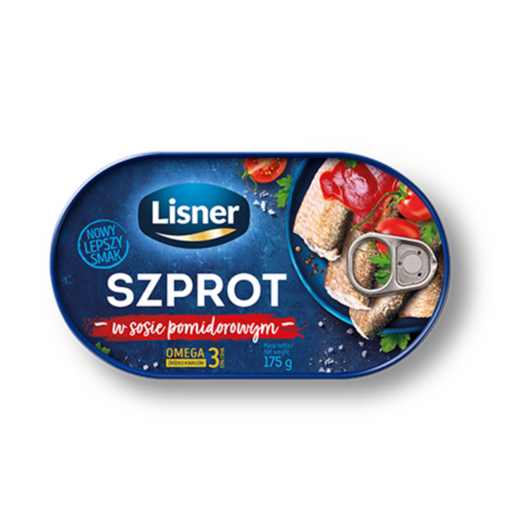 Lisner Cons. Szprot In Tomato Sauce 12 X 175G