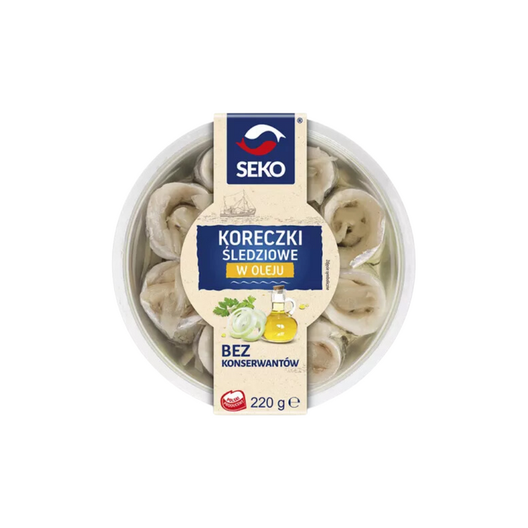 Seko Herring Corks In Oil 220 g x 12