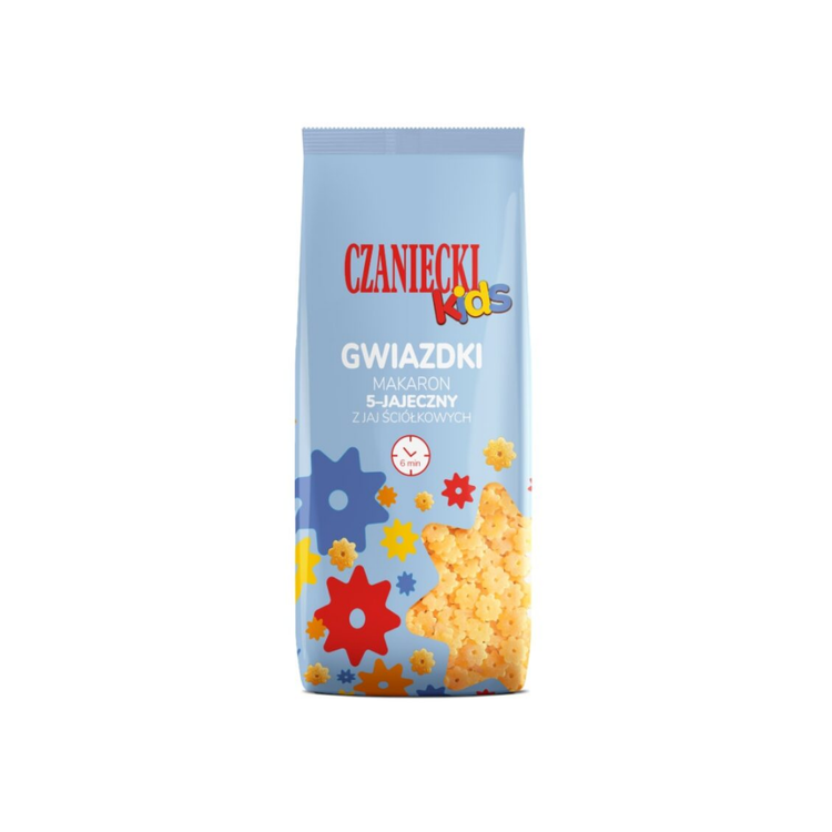 Czanieckie Kids Pasta 5-Egg Stars 250g X 14
