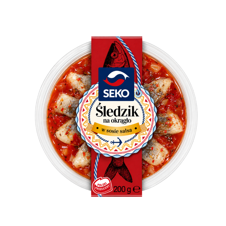 Seko Herring Sweet & Sour 200g X 6