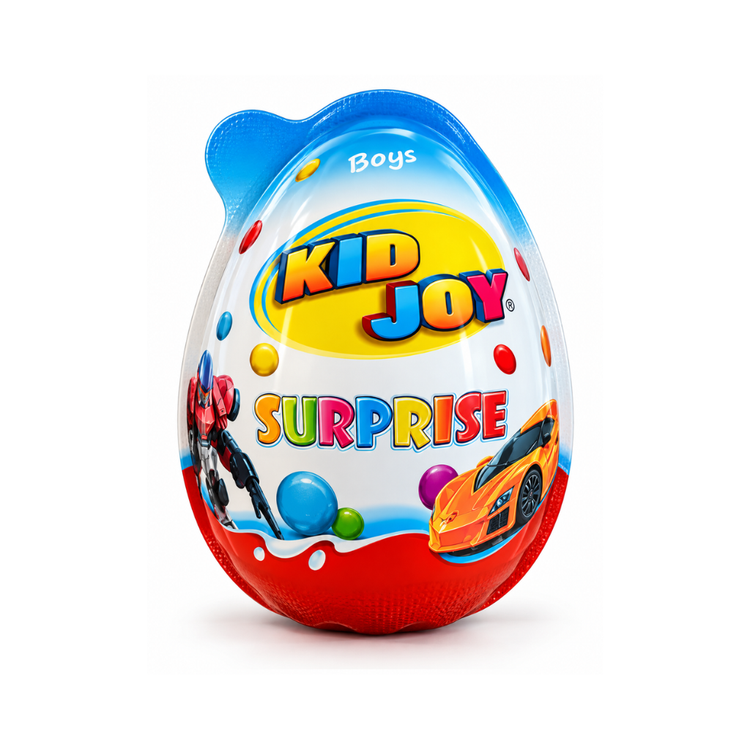 Kid Joy Surprise Egg For Boys 25g X 8