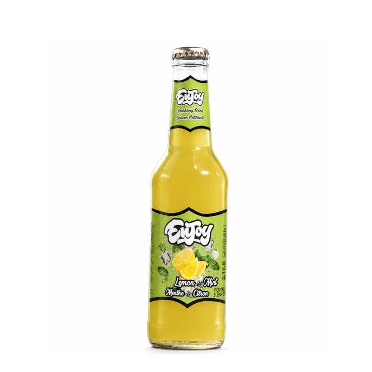 Enjoy Lemon & Mint Sparkling Water 275ML X 24
