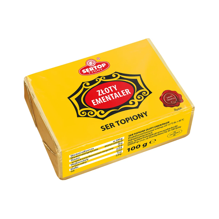 Sertop Processed Cheese Gold Emmentaler 100g x 10