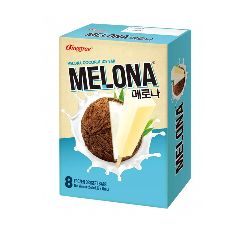 Melona Ice Bar - Coconut 8 x (8x70ml)