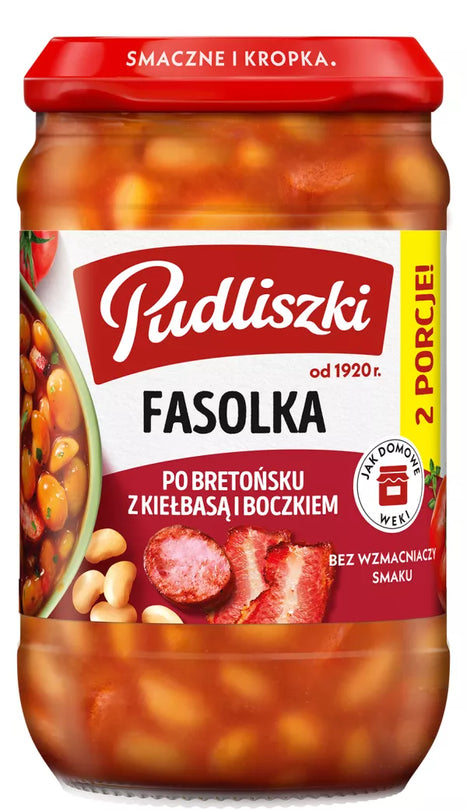 Pudliszki beans with sausage and bacon 610g x 8
