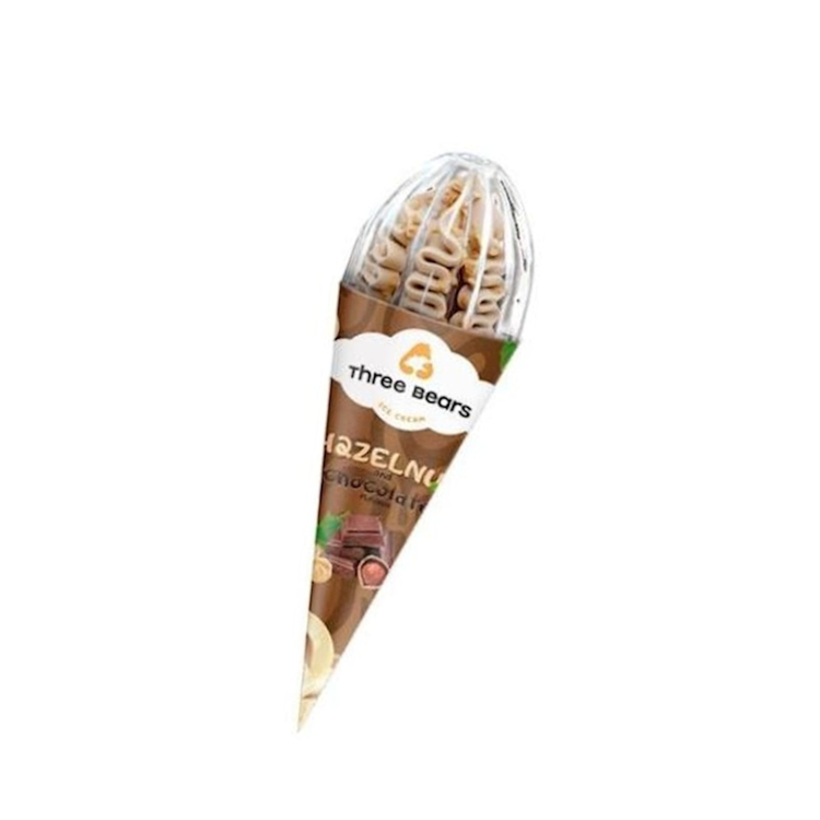 3 Medvedja Ice Horn Hazelnut/Chocolate 12% Fat 150g  X 18