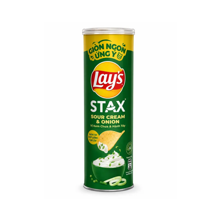 Lays Stax Sour Cream & Onion 16 x 90g