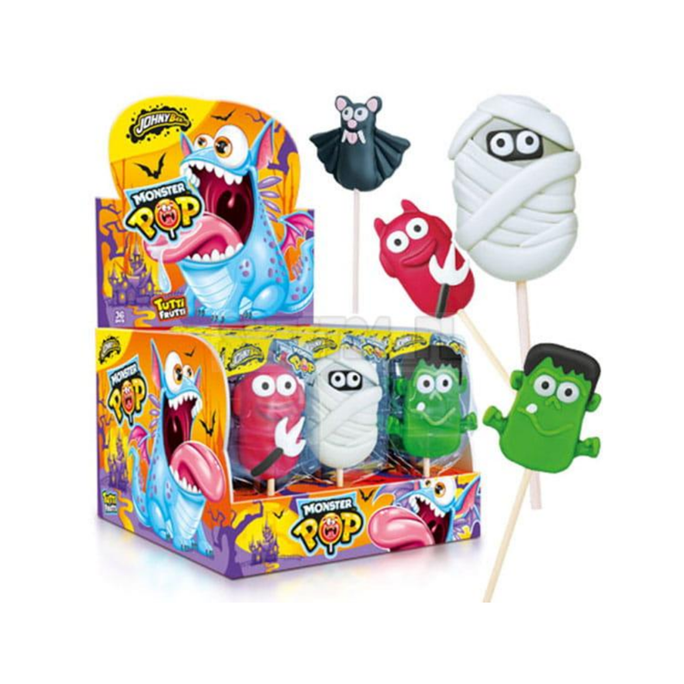 Johnny Bee Monster Pop Lollipop 35g x 36