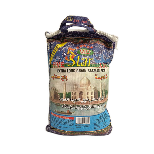 5 Star Basmati Rice 5kg X 4 – Nordic Engros