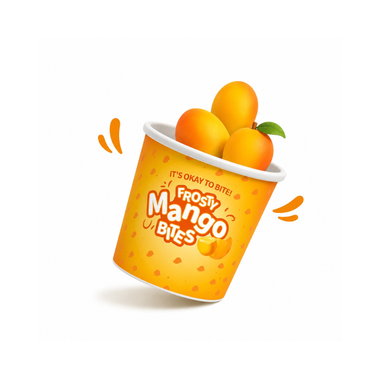 Frosty Bites Ice Cream Mango  12 X 150g
