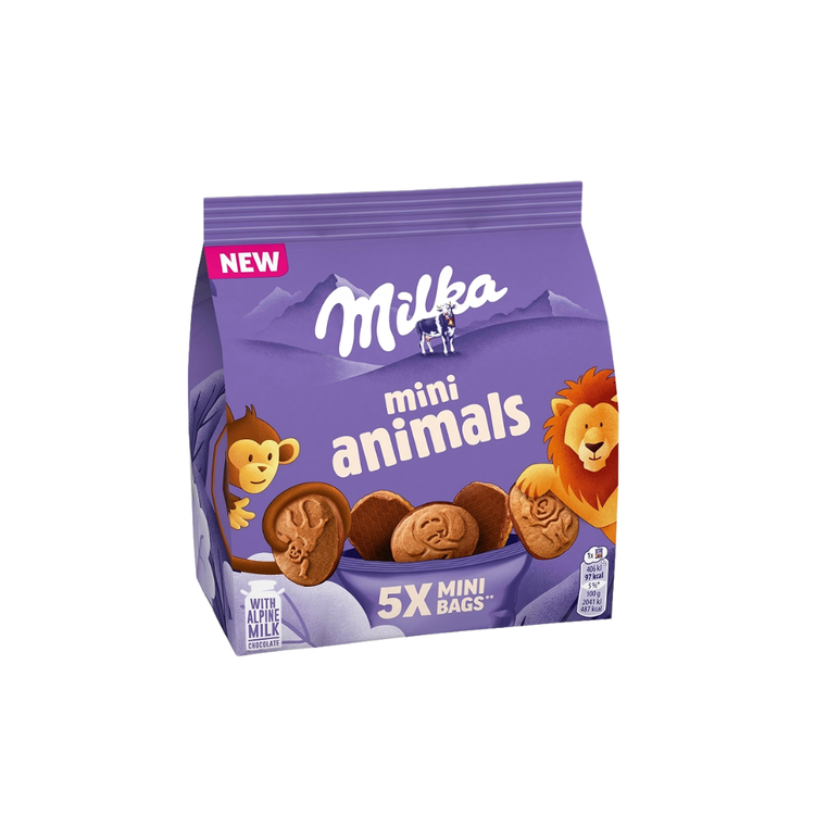 Milka Mini Animals Cookies 90.5g X 8