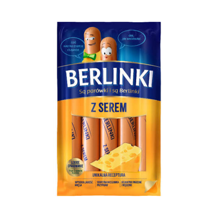 Berlinki Sausage With Cheese 250G X 16