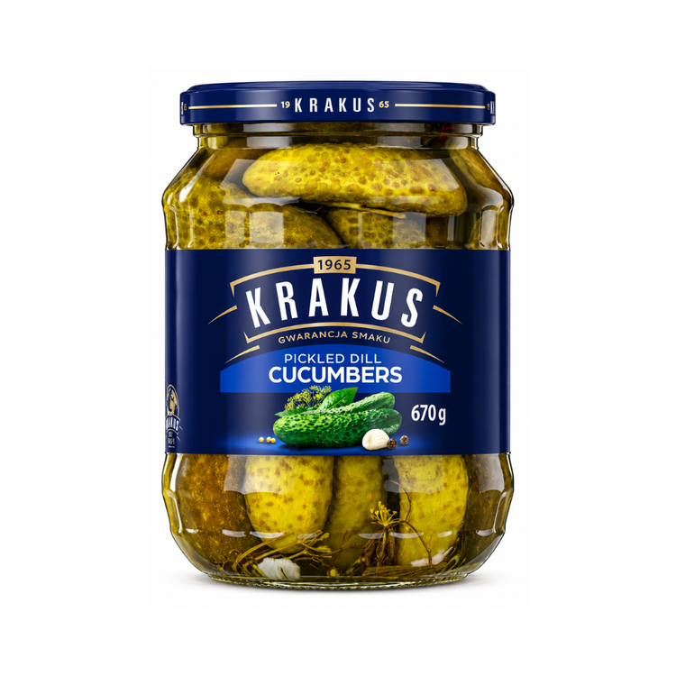 Krakus Sandwich Cucumbers 670g X 6
