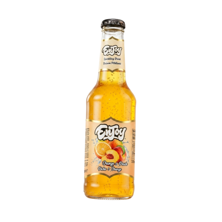 Enjoy Orange & Peach Sparkling Water 275ML X 24