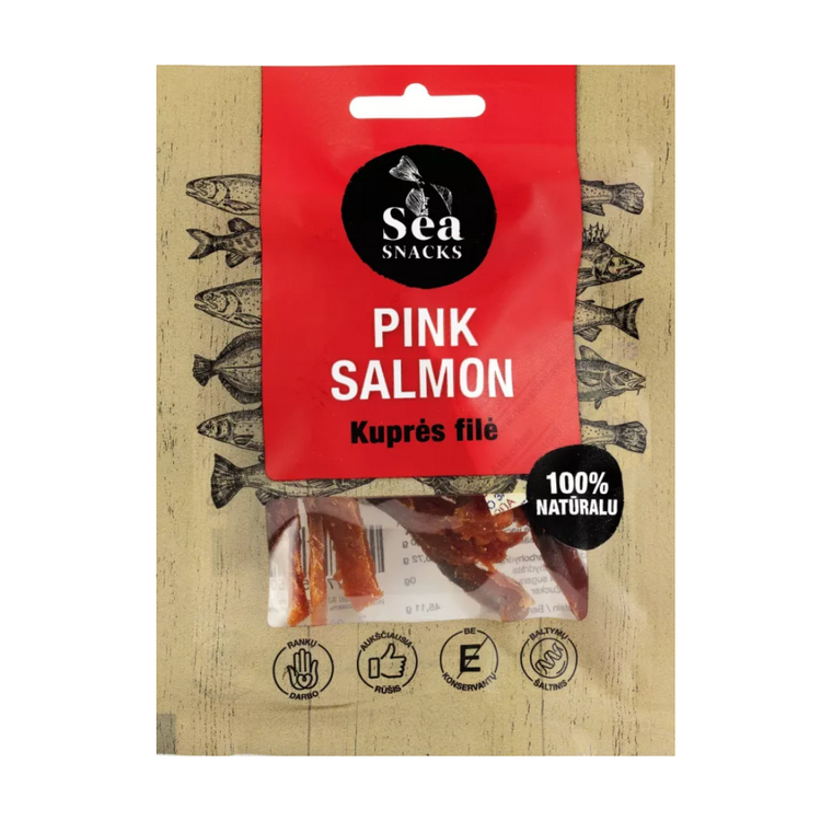 Sea Snacks Pink Salmon Fillet Dried Strips 30G x 20