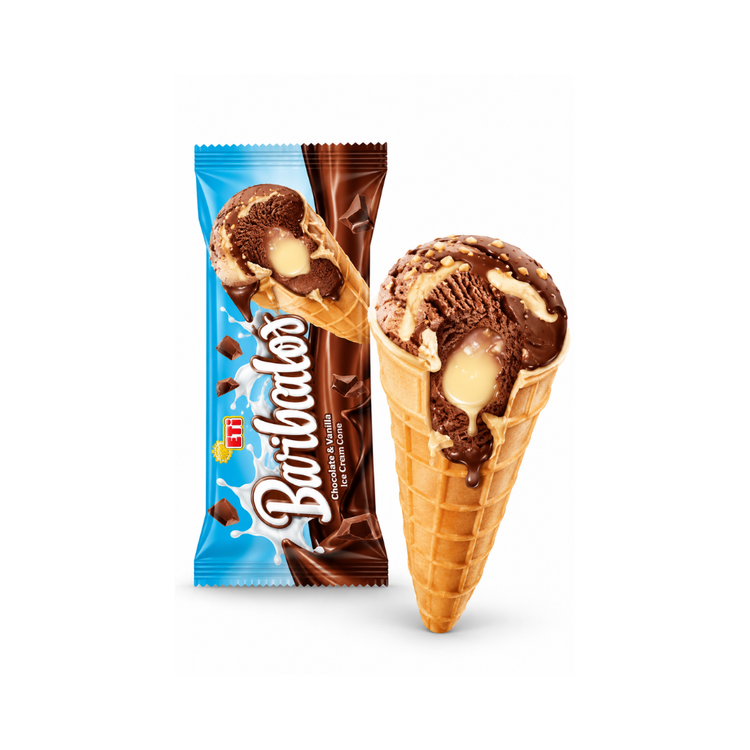 Laska Barbados Ice Cream in Wafer Cup 12% Fat 70g X 30