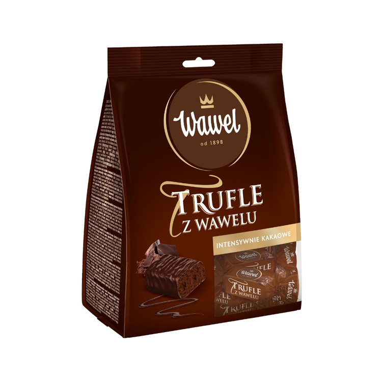 Wawel Trufle Z Wawelu Chocolate Coated Candies With Rum Flavour 250G X 12