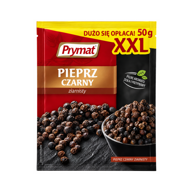 Prymat Black Pepper Grains XXL 50g X 16