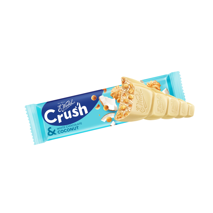 Wedel Crush Coconut Bar In White Chocolate 25g X 25