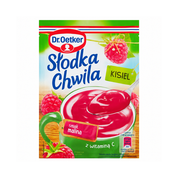 Dr.oetker Slodka Chwila Raspberry Flavoured Instant Jelly 30g x 35