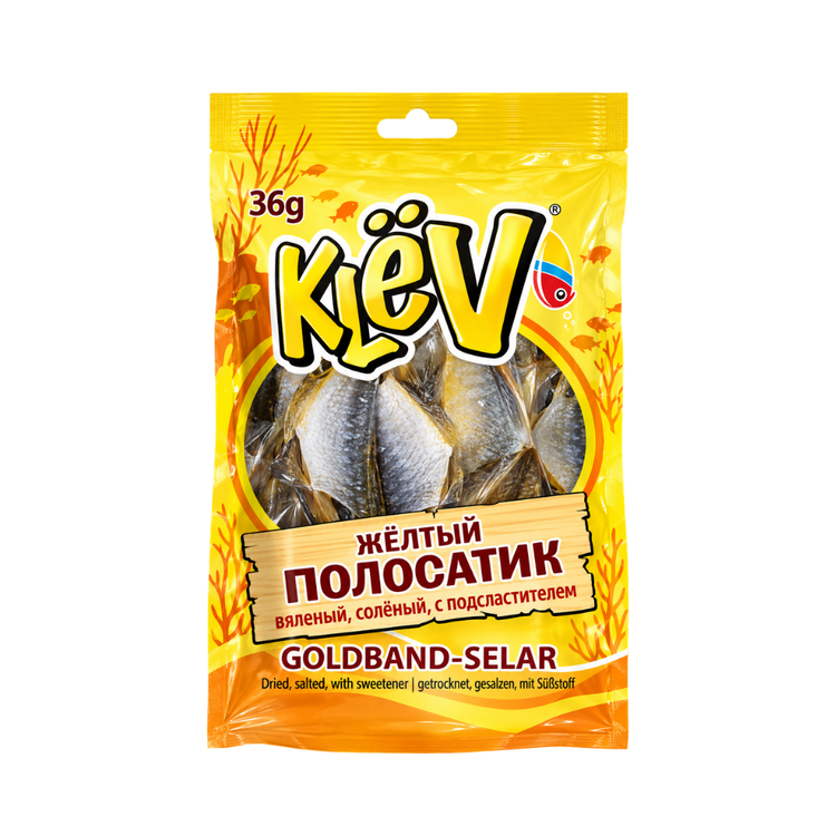 Klev Dried & Salted Yellowstripe Scad 36g x 50