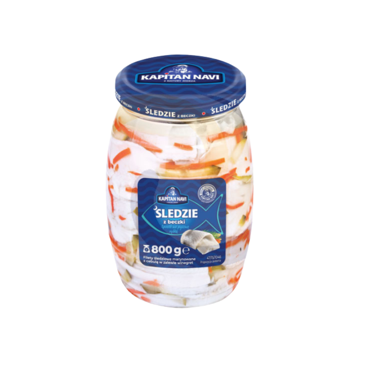 Captain Navi Herring Fillets In A Country-Style Barrel 800G x 6