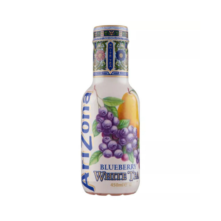 Arizona White Tea With Blueberry Zero Honey 450 Ml x 6