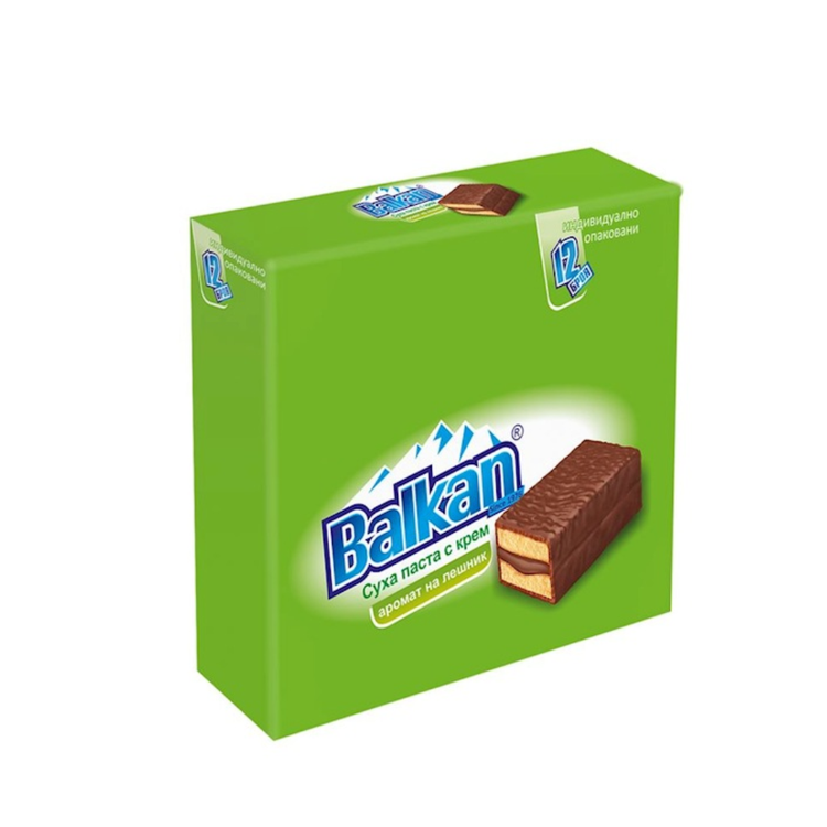 BG BALKAN Cake Bar with Hazelnut Cream 420g x 12