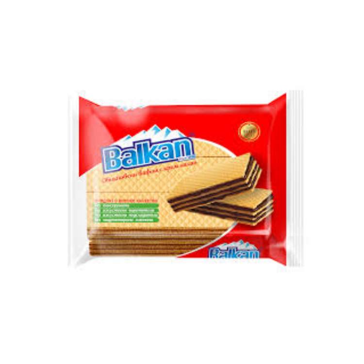 BG BALKAN Waffles with Cocoa Cream 155g X 24