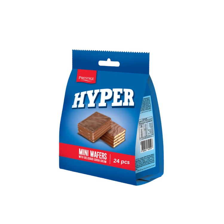 Prestige Hyper Mini Waffeln Mit Glazur 123g  x 24