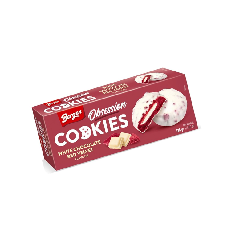 Bergen Obsession Red Velvet Cookies 128g X 18