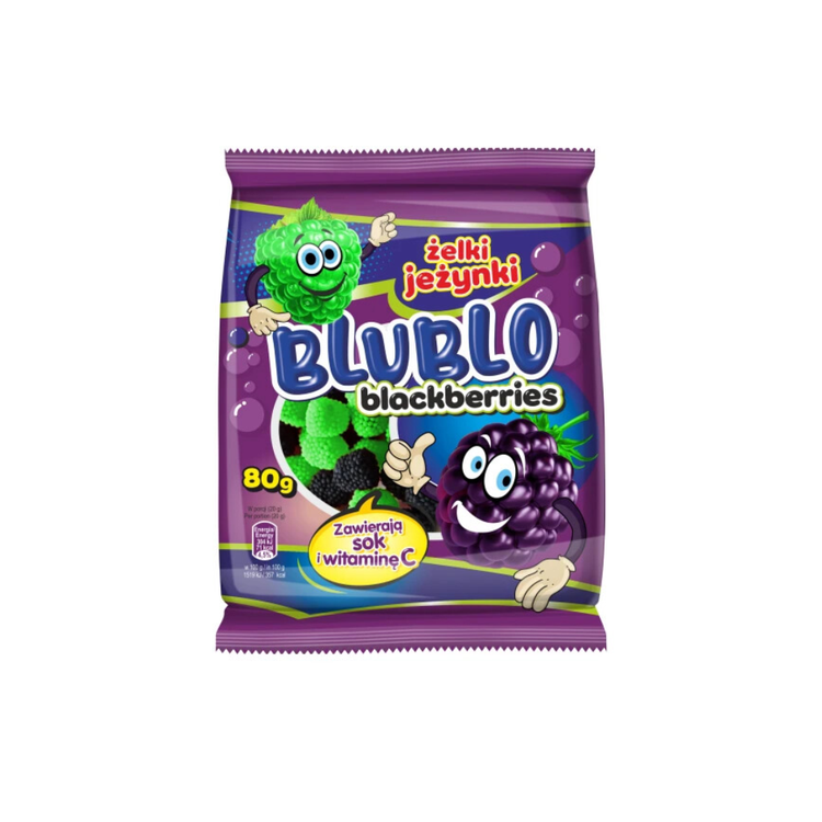 Blublo Blackberry Jellies 80g X 20