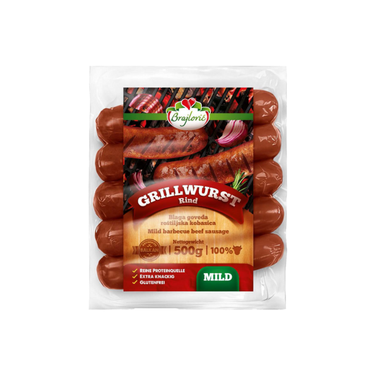 Brajlovic Mild Grilling Sausage 500g x 10