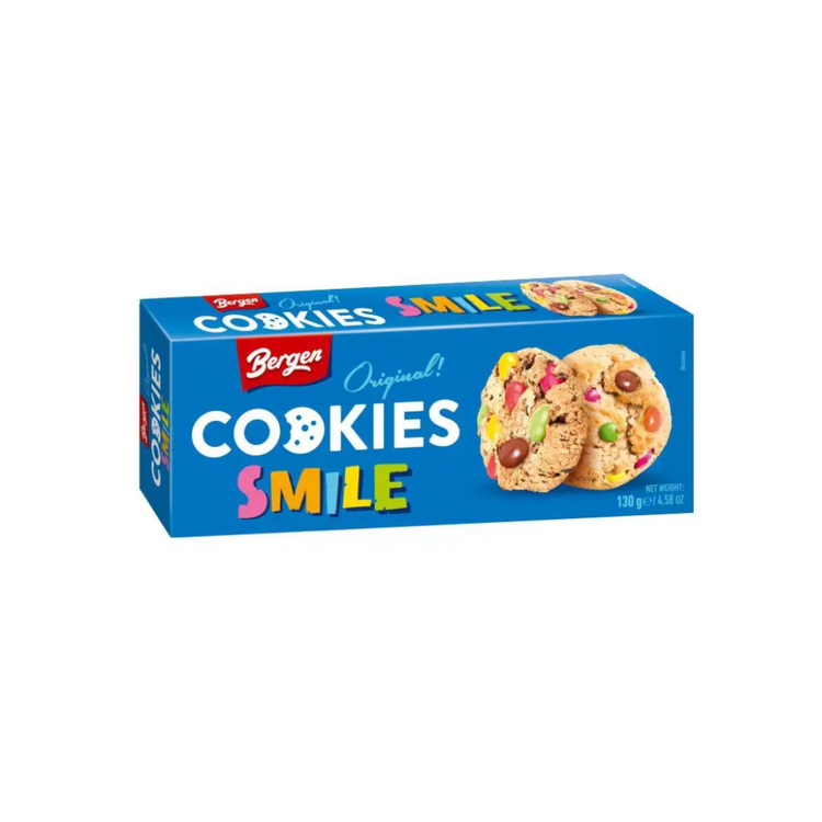 Bergen Smile Cookies Box 130g x 18