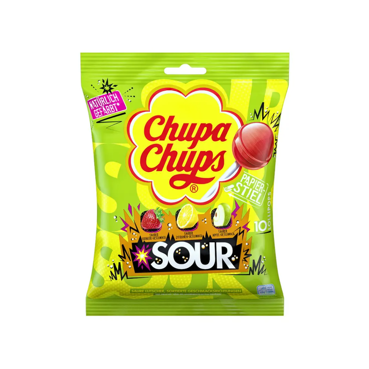 Chupa Chups Sour Lollipop 120g X 12