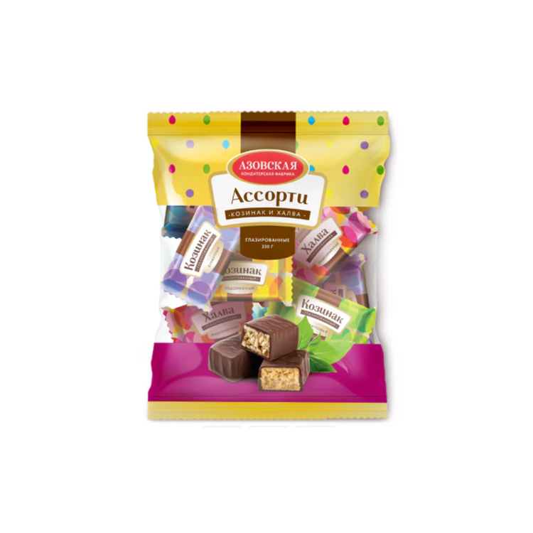 Confectionery Halva+Kosinak Assorted in Chocolate Glaze 350g X 12
