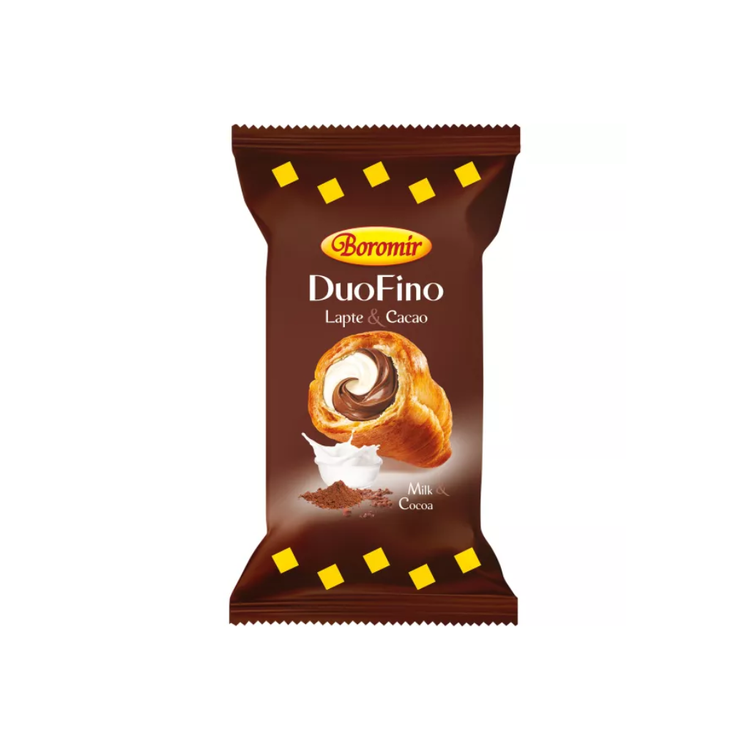Boromir Croissant Duo Fino With Milk&Cocoa Cream 75g x 30