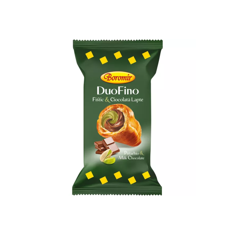 Boromir Croissant Duo Fino With Pistachio&Milk Chocolate Cream 75g x 30