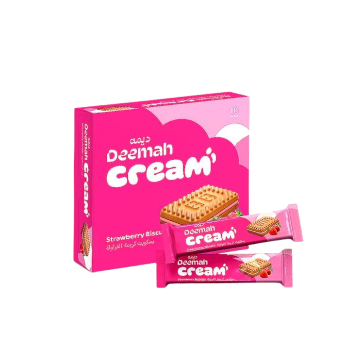 Deemah Biscuits Strawberry  (27gx12)x 12