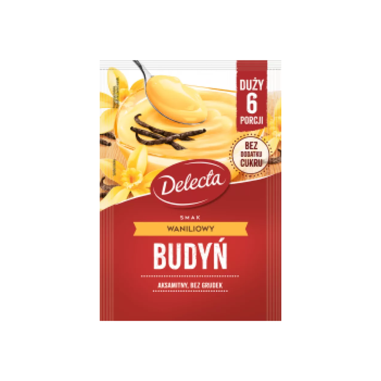 Delecta Vanilla Flavoured Pudding 64g x 20
