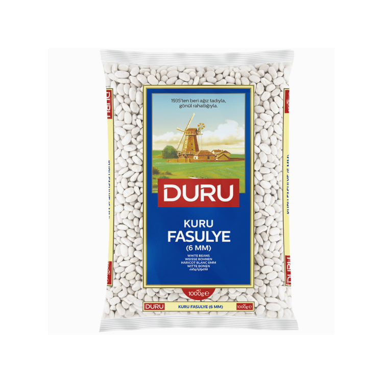 Duru Hvite Bønner (6mm) 1kg X 12