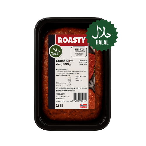 Roasty Storfe Kjøttdeig (Halal) 500g x 15