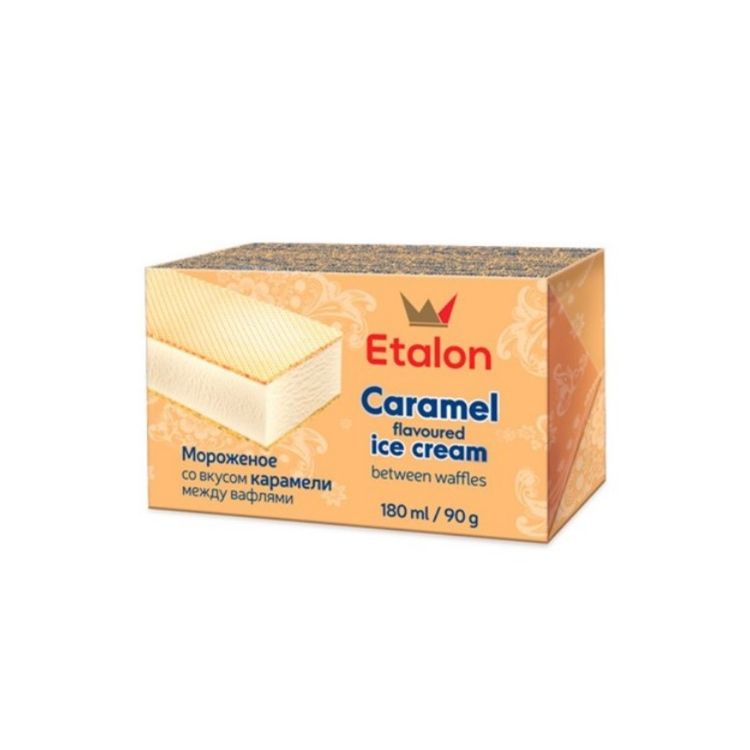 ETALON sandwich ice cream  caramel  180ml X 30