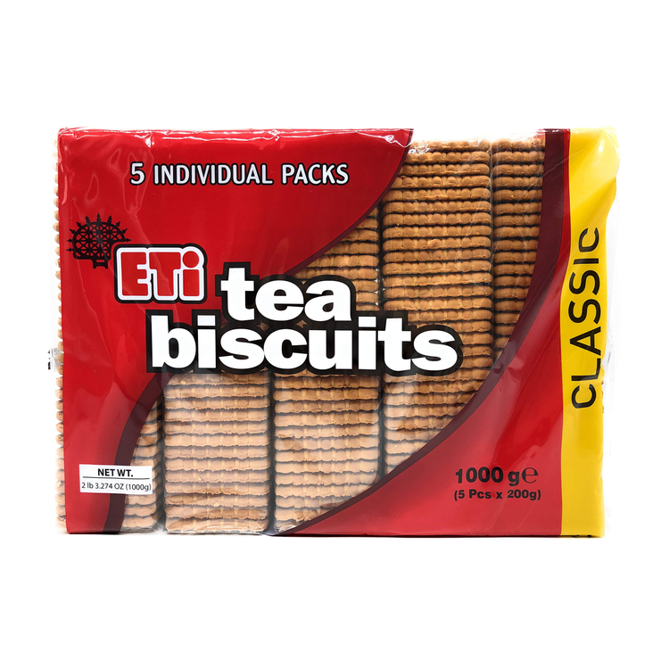 Eti Tea Biscuits Petit Beurre 1000gr X 5