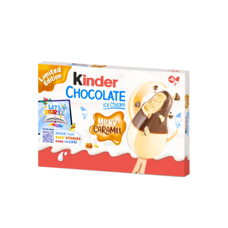 Ferrero Kinder Schokolade Stick Caramel 4x50ml x 9