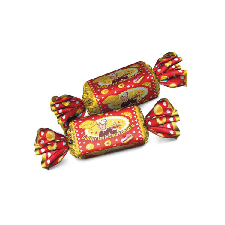 GOLSKI Chocolate Confectionery Granny Sweets, Vanilla/Peanut Flavored 1 kg X 6