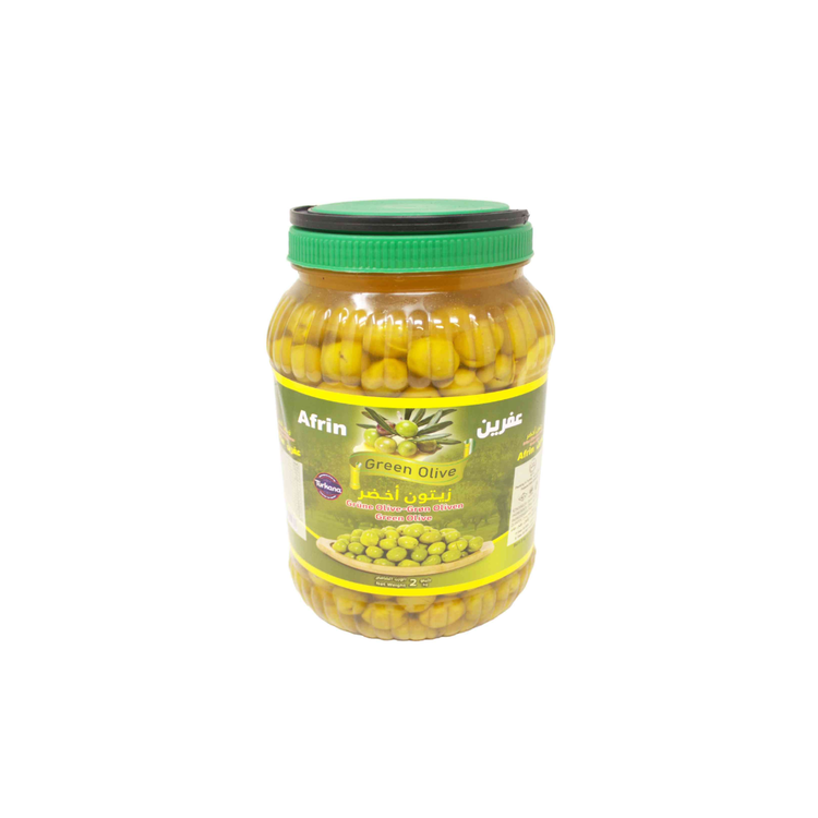Khairat Afrin Green olives Zeyti  (4 x 2Kg) 4X3000g