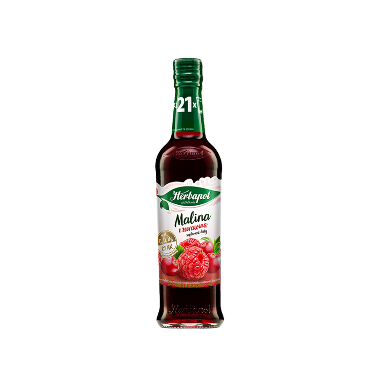 Herbapol Raspberry With Cranberry 420ML x8