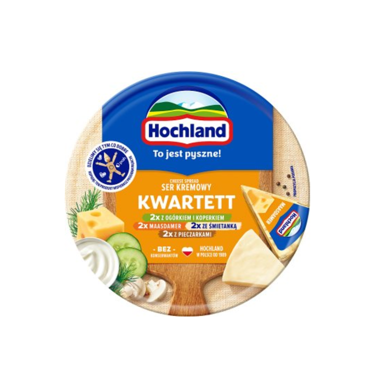 Hochland Kwartett Cream Cheese in Portions 180g X 10
