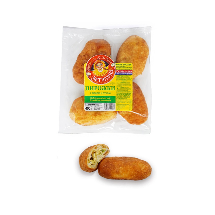 Katjuscha Piroschki  with egg and spring onion, fried, frozen (400/4 pcs) X 14